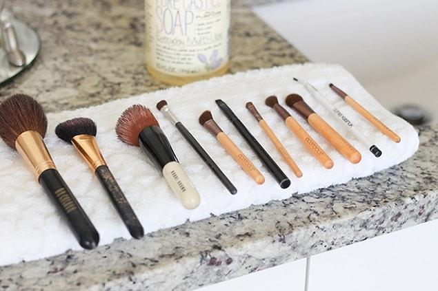 1. Taking care of your make-up brushes.