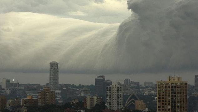 22. A tsunami captured near Sydney