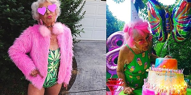 22. Bildiğimiz Babaannelere Benzemeyen, Instagram Fenomeni Baddie Winkle 88. Yaşını Kutluyor!