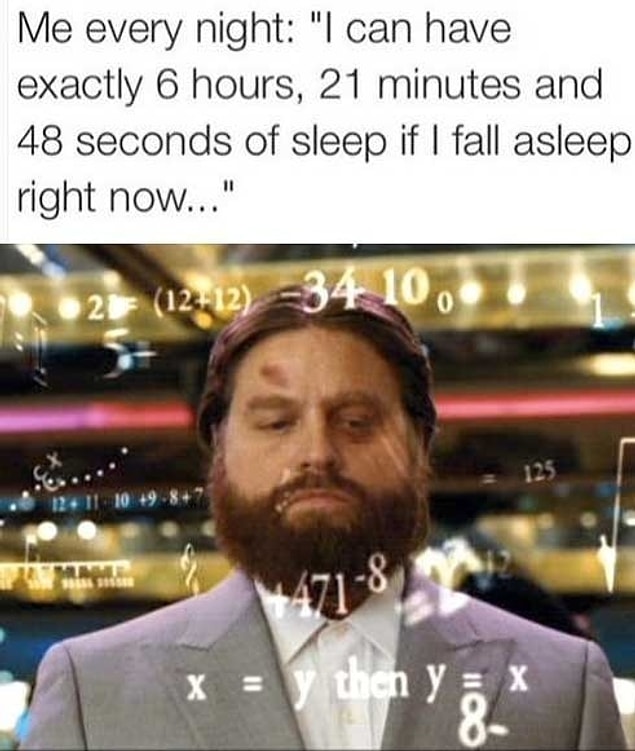 18. Done exact calculations of sleep: