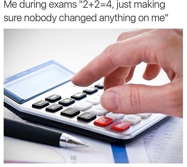 22. Made sure…just in case:
