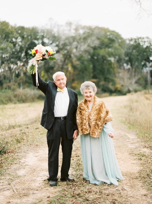 10. Wanda ve Joe, 63 yıldır devam eden evliliklerini harika bir fotoğraf çekimi ile kutladılar.