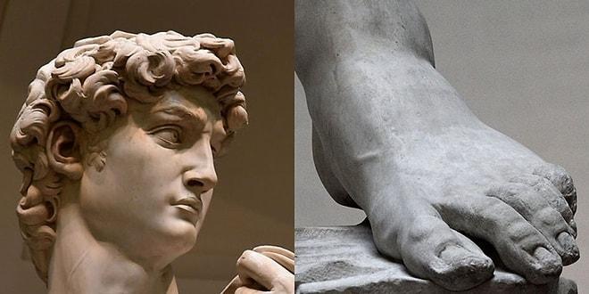 Hiç Bu Kadar Yakından Gördünüz mü? Michelangelo'nun ''David'' Eserinin Yakın Çekimleri