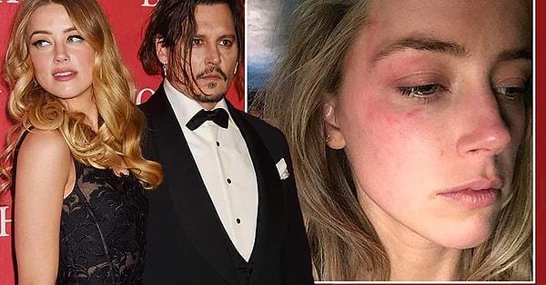 17. Amber Heard, Johnny Depp'ten şiddet gördüğünü söyledi; sonuç olarak boşandılar!
