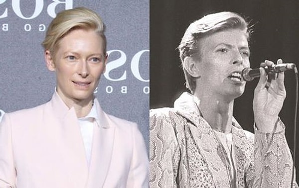 21. Тильда Суинтон и Дэвид Боуи