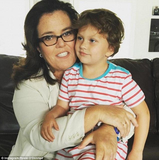 Rosie O'Donnell defended speculating if Barron Trump was autistic, explaining that she had come to recognize symptoms after her three-year-old daughter Dakota (above) was diagnosed with the condition earlier this year