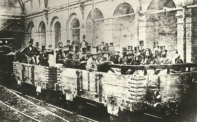 4. The First Ever Underground Train Journey, Edgware Road Station, London, 1862
