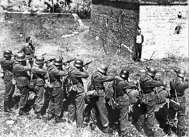 12. Georges Blind, A Member Of The French Resistance, Smiling At A German Firing Squad, 1944