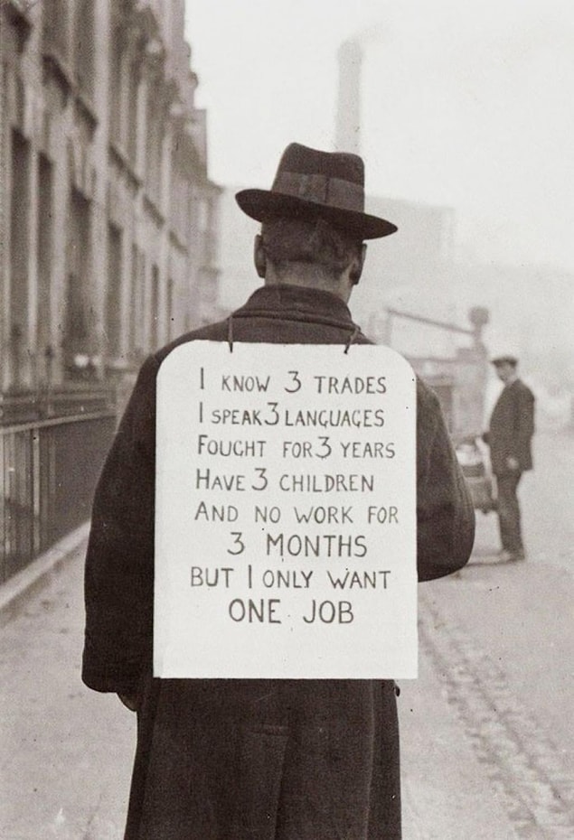 2. Job hunting in 1930’s.