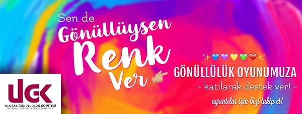 Bu yıl ki kutlamalar "Gönüllüysen Renk Ver" sloganı çatısı altında birleşiyor.