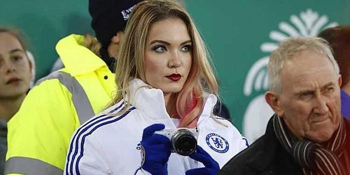 Futbol Değil, O Konuşuldu: Rakip Takımların Maçına Gidip Viral Olan Chelsea Montlu Kadın