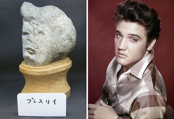 Aktardığına göre “Jimmenseki” adı verilen taşların arasında Elvis Presley’i, Kayıp Balık Nemo’yu ve hatta E.T’yi andıran taşlar bulmak mümkün