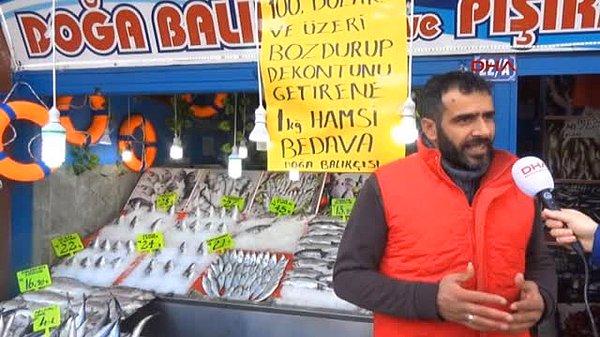 14. Ankaralı balıkçıdan hamsi kampanyası.