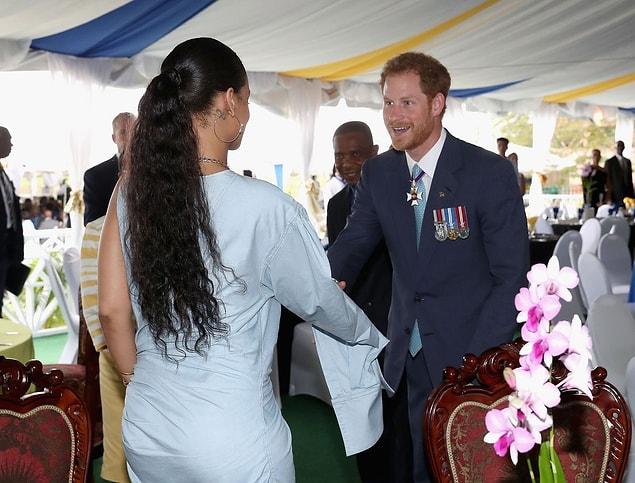 OK so Rihanna and Prince Harry met this week while celebrating the 50th Anniversary of Independence in Barbados and we must talk about it.