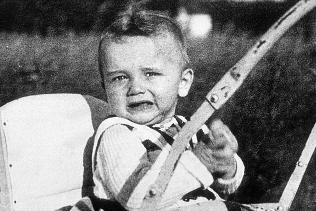 23. 6-month-old Arnold Schwarzenegger, 1948.