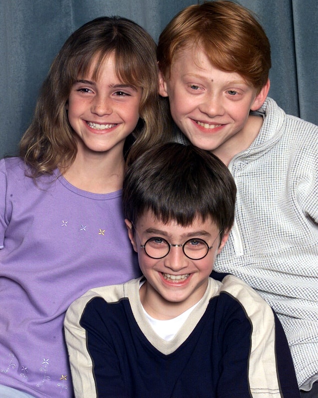 25. Emma Watson 10, Daniel Radcliffe 11, and Rupert Grint 12-years-old, 2000.