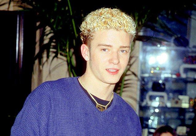 14. Justin Timberlake'in kafasında saç yerine bir parça sünger taşıdığı o acı dolu dönemler...
