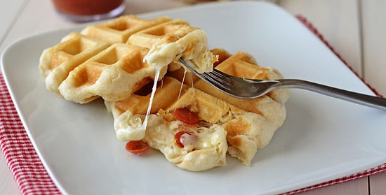 Тренд из мира еды - пицца на вафле