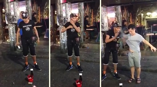 İllüzyonist Adamdan Sokakta Ağızları Açık Bırakan Gösteri