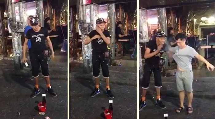 İllüzyonist Adamdan Sokakta Ağızları Açık Bırakan Gösteri