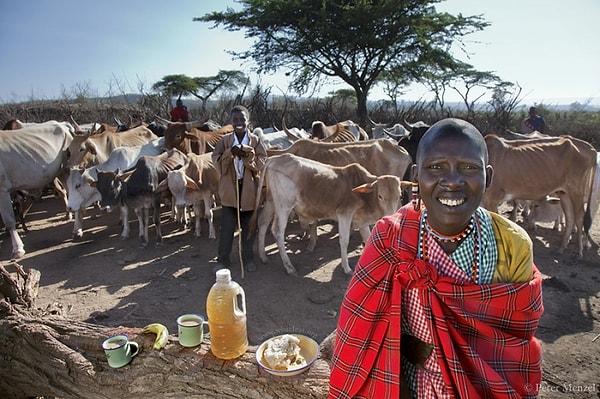 10. Noolkisaruni Tarakuai, Maasai topluluğunun başkanının üçüncü eşi. Günde 800 kalori tüketiyor.