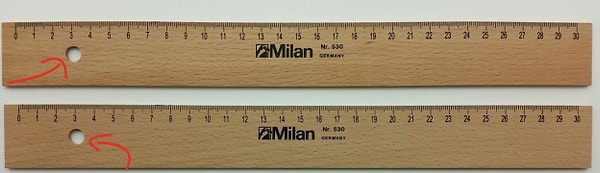 16. А что насчет отверстия в линейке?