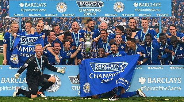 11. Leicester City, İngiltere Premier Lig Şampiyonu Oldu