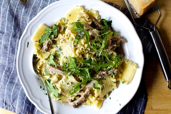 22. Паста со свиным рагу