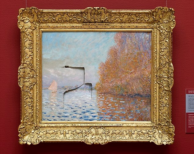 49 yaşındaki Andrew Shannon isimli adam ünlü ressam Monet'nin, Dublin, İrlanda'daki Ulusal Galeri'de bulunan "Argenteuil Havzası" (1874) isimli 8 milyon Sterlin (Yaklaşık 35.5 milyon TL) değerindeki tablosuna yumruk atarak parçaladı.