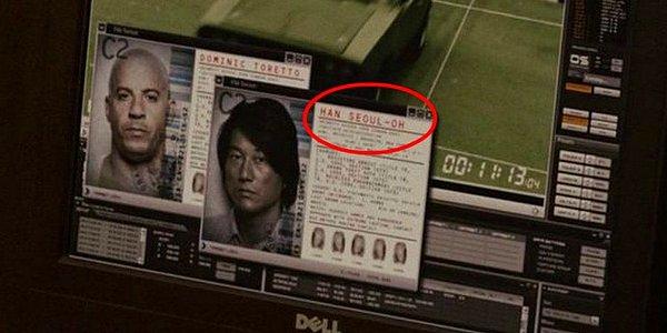 7. Hızlı ve Öfkeli 5'teki karakter Han Seoul-Oh'nun ismi tıpkı Yıldız Savaşları serisindeki Han Solo'ya benziyor.