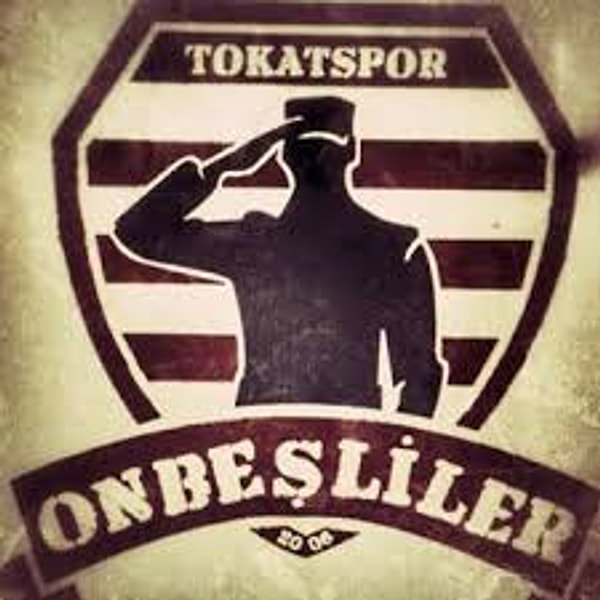 7. Bordo beyaz sevdamız Tokatspor ve gözü kara taraftar grubu Onbeşliler