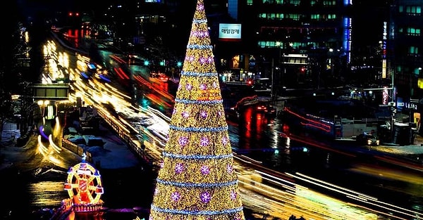 26. Рождественские огни. Сеул, Южная Корея