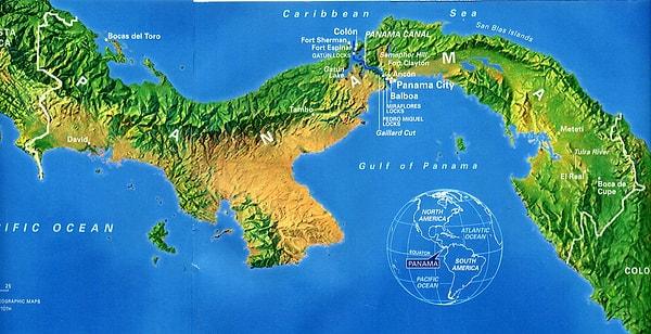 11. Panama Kanalı'nın Karayip tarafı, Pasifik tarafından daha batıdadır.