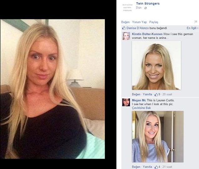 Some people post their own photos to show the similarity, and sometimes others upload their friends' pictures if they think those two people look alike.