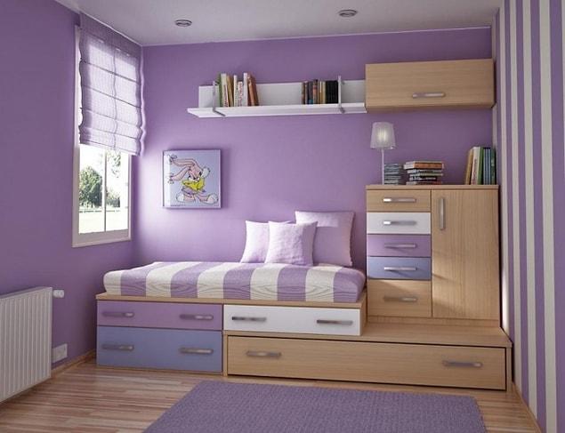 3. Yet another practical solution for a small child's bedroom!
