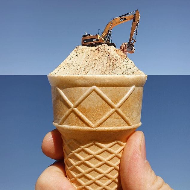 9. Sand + Ice Cream Cone