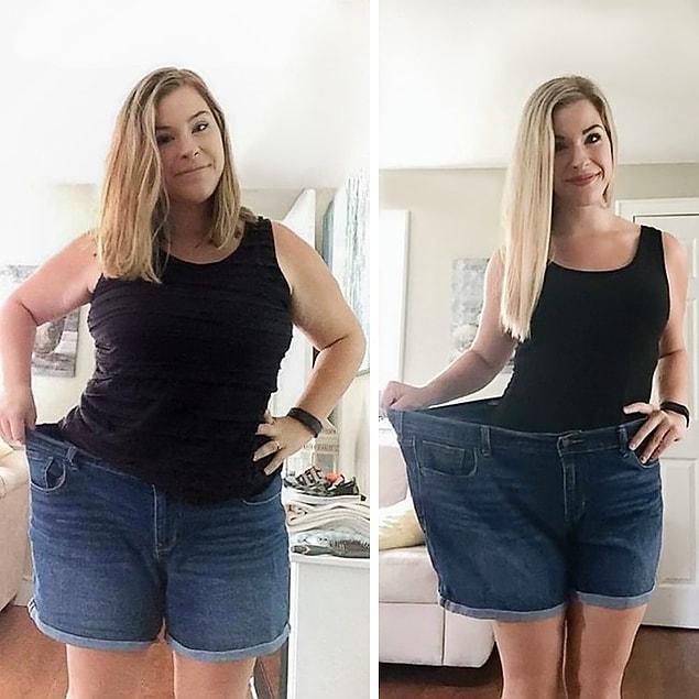 4. Rachel: minus 88 lbs (40 kg) in 9 months!