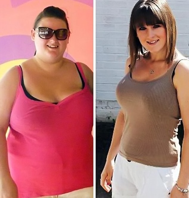 11. Jade: minus 99 lbs (45 kg) in 1 year.