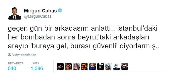 Her şey Mirgün Cabas'ın attığı bu tweet ile başladı.