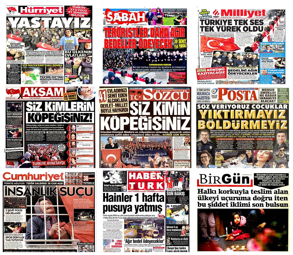 Gazetelerde Bugün | 12 Aralık Pazartesi