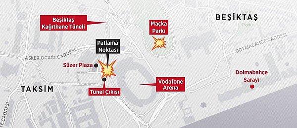 İki bombalı saldırı, Süper Toto Süper Lig'de Beşiktaş ile Bursaspor arasında oynanan maçın bitiminin hemen ardından gerçekleştirilmişti.