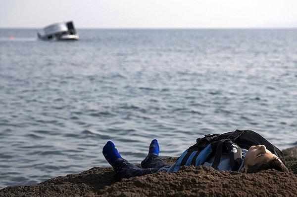 Çanakkale’nin Ayvacık ilçesinden Yunanistan’ın Midilli adasına geçmeye çalışırken hayatını kaybeden bir sığınmacı