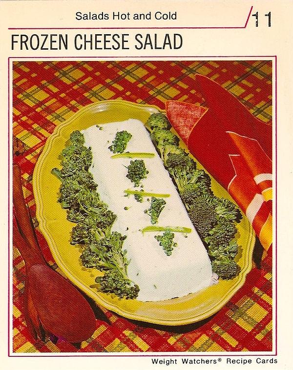 1. Donmuş peynir salatası ne acaba?