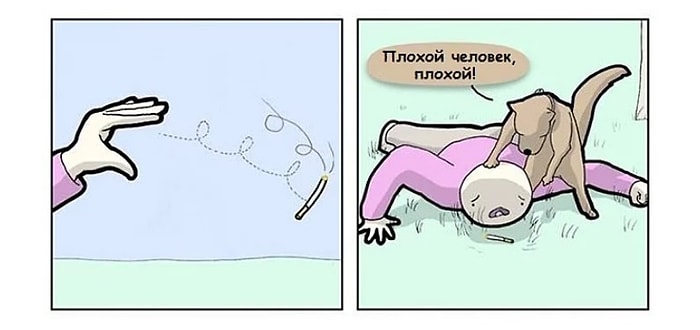 10 упоротых, но ужасно смешных комиксов о темной стороне животных