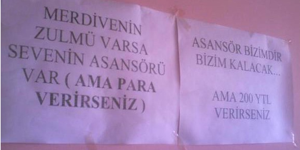 Apartman Duyurusu Yazma Sanatının En Güzide 30 Örneği