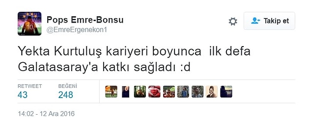 24. Antalyaspor'un golünü eski Galatasaraylı Yekta Kurtuluş attı.