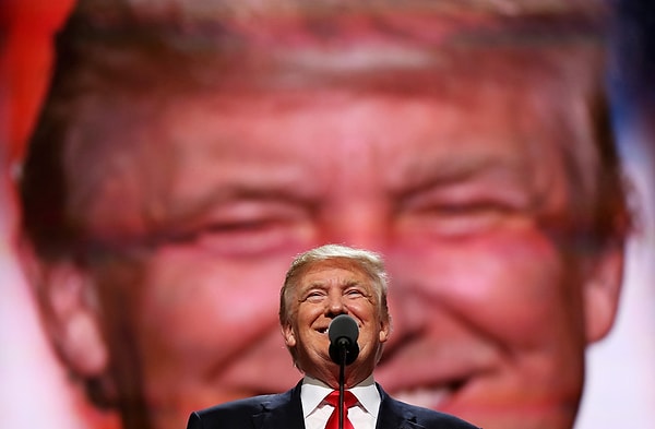 3. Дональд Трамп произносит речь на республиканском национальном конвенте. Кливленд, штат Огайо. 21 июля