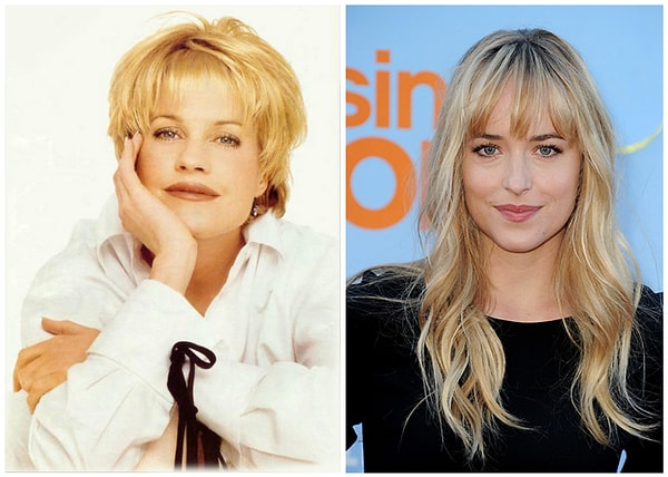 5. Мелани Гриффит и Дакота Джонсон (28 лет)