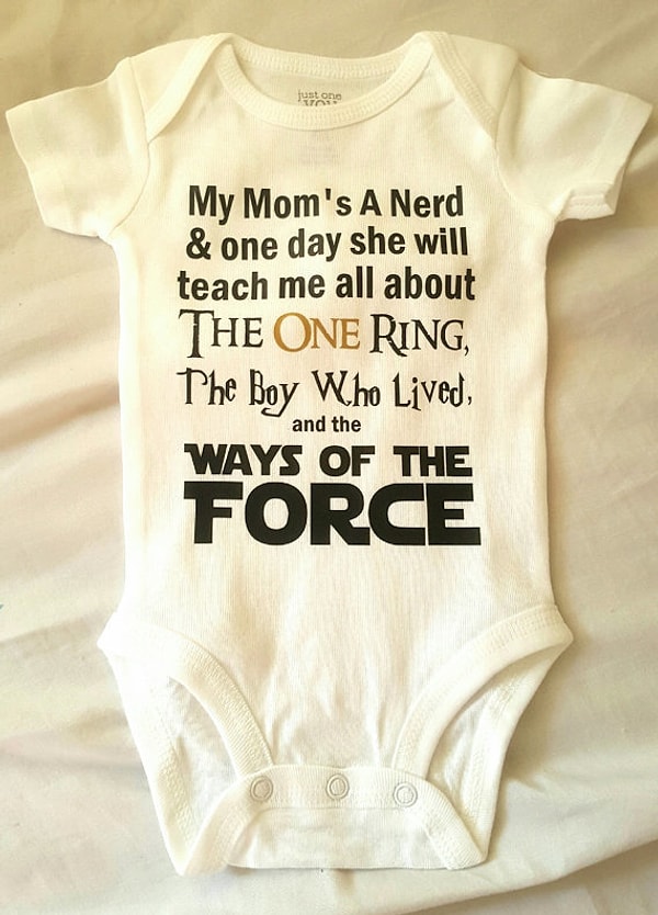 15. Ползунки "Моя мама гик, и однажды она расскажет мне о Кольце, о мальчике-который-выжил и о Силе"