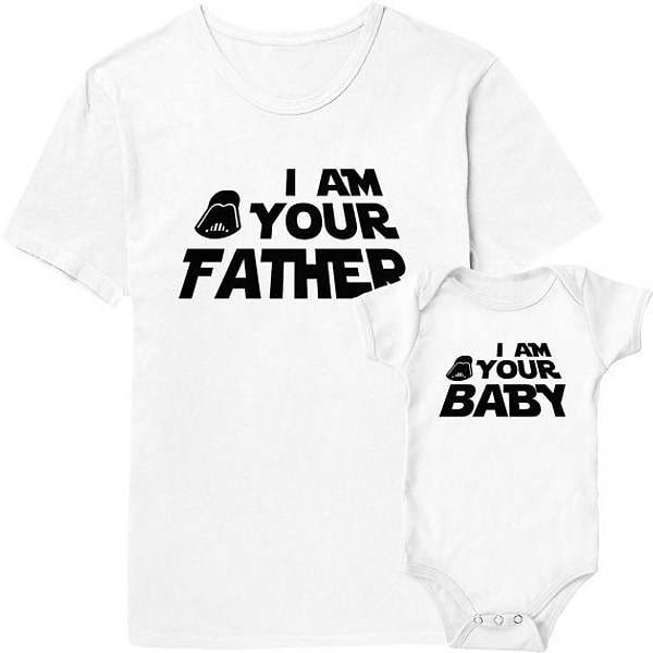 16. Футболка "Я твой отец" и ползунки "Я твой малыш"